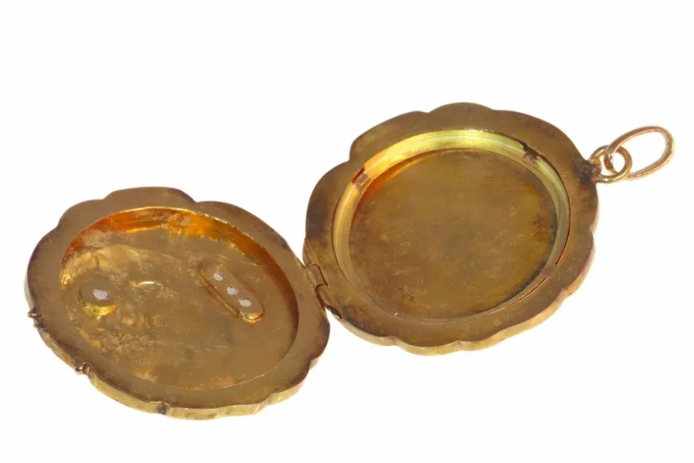 Pendentif Belle Époque diamants