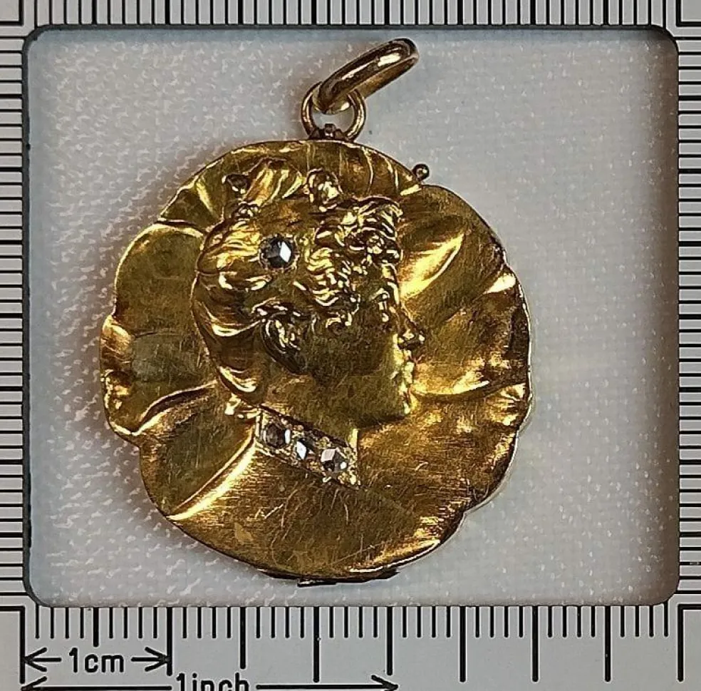 Pendentif Belle Époque diamants