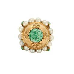 Pendentif "Breloque" en or jaune et perles de culture