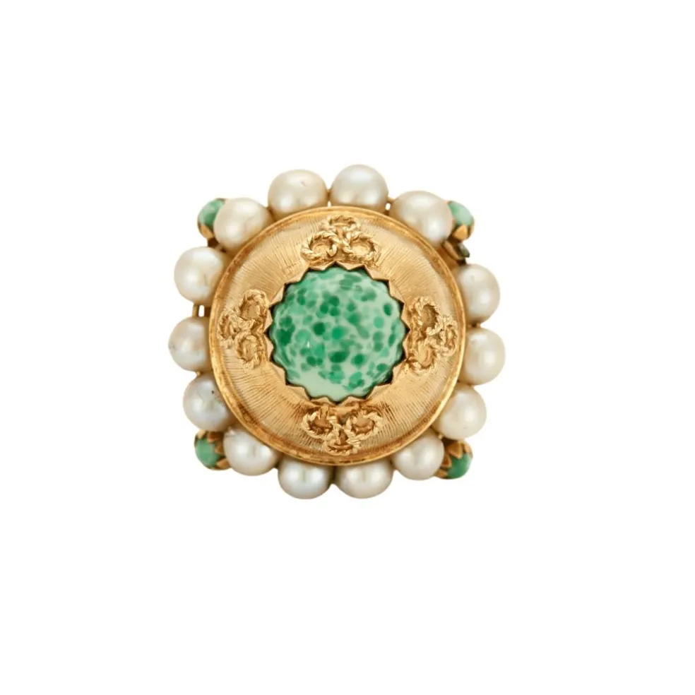 Pendentif "Breloque" en or jaune et perles de culture