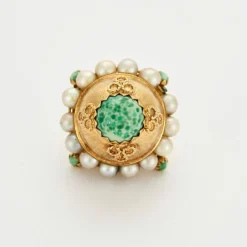 Pendentif "Breloque" en or jaune et perles de culture