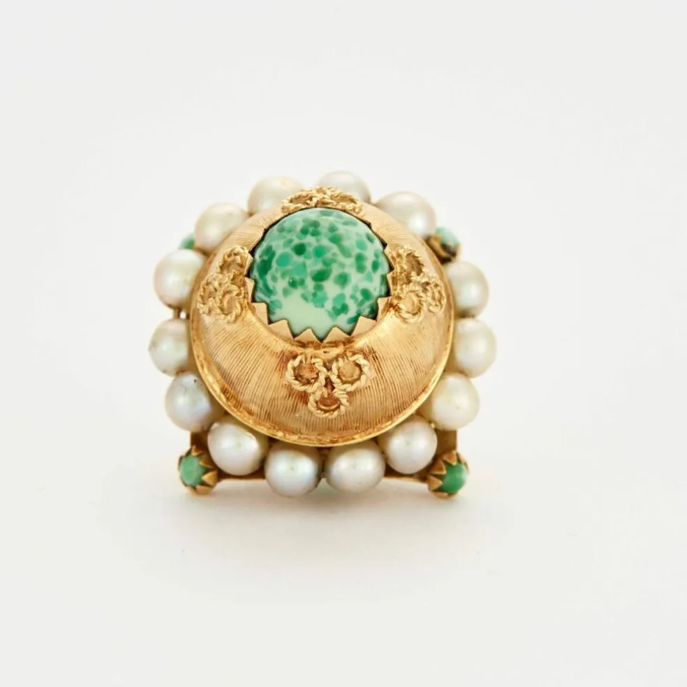 Pendentif "Breloque" en or jaune et perles de culture