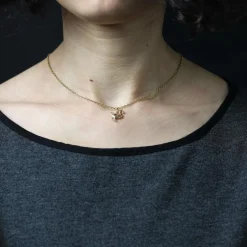 Pendentif breloque or jaune canard