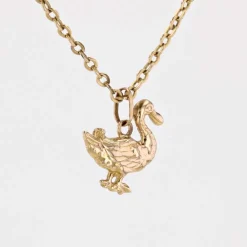 Pendentif breloque or jaune canard