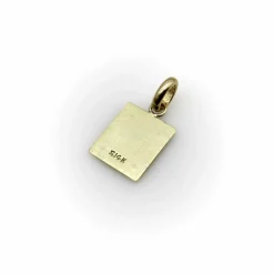 Pendentif breloque timbre de 2 cents de Washington or jaune