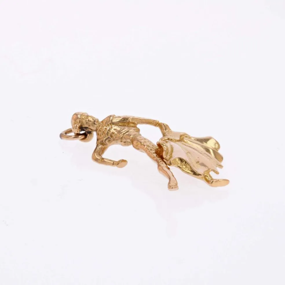 Pendentif breloque Torero Matador or jaune