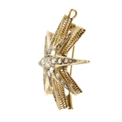 Pendentif broche Etoile diamants