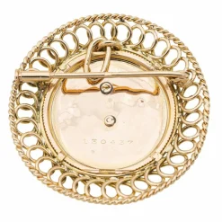 Pendentif Broche Or rose Diamant