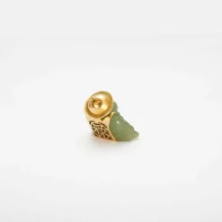 Pendentif Buddha, Jade, Or jaune