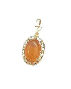 Pendentif Cabochon d'Ambre