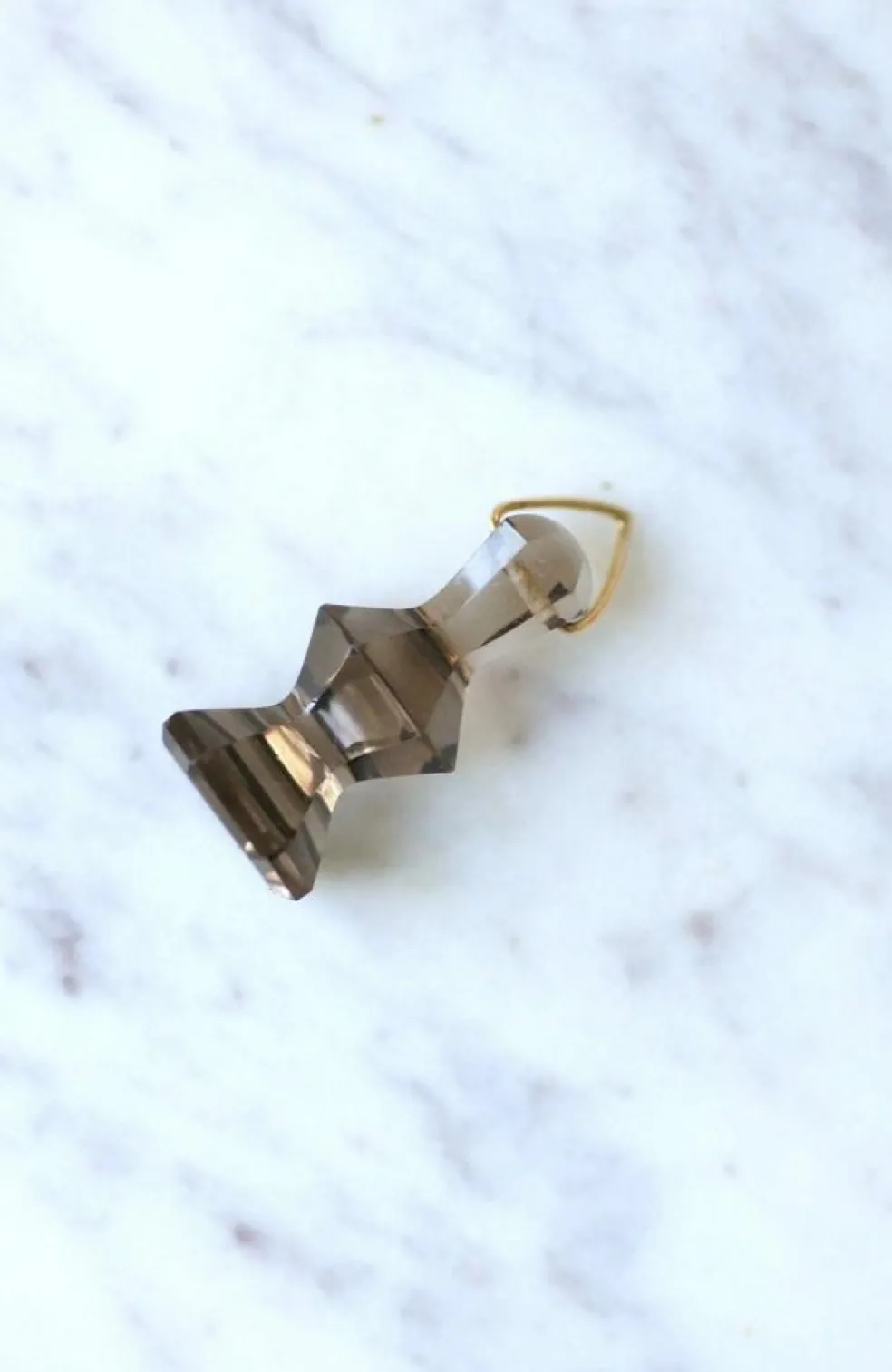 Pendentif cachet quartz fumé