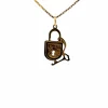 Pendentif Cadenas Or Jaune 18k