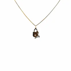 Pendentif Cadenas Or Jaune 18k