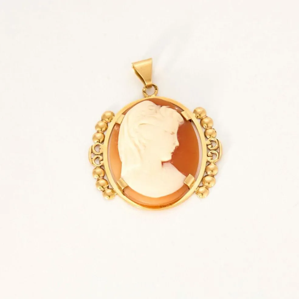 Pendentif Camée or jaune