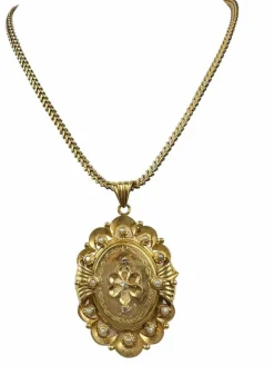 Pendentif Cassolette Or Perle de Culture