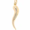 Pendentif charms vintage piment cornetto or jaune