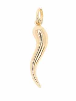 Pendentif charms vintage piment cornetto or jaune