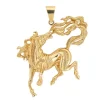 Pendentif Cheval Sauvage Vintage Or jaune