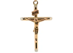Pendentif Christ en Croix en or 18 carats