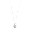 Pendentif circulaire en or blanc et diamants