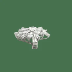 Pendentif Cocktail platine et diamants