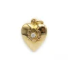 Pendentif coeur - Or jaune et diamant
