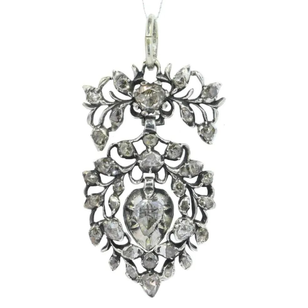 Pendentif coeur diamant