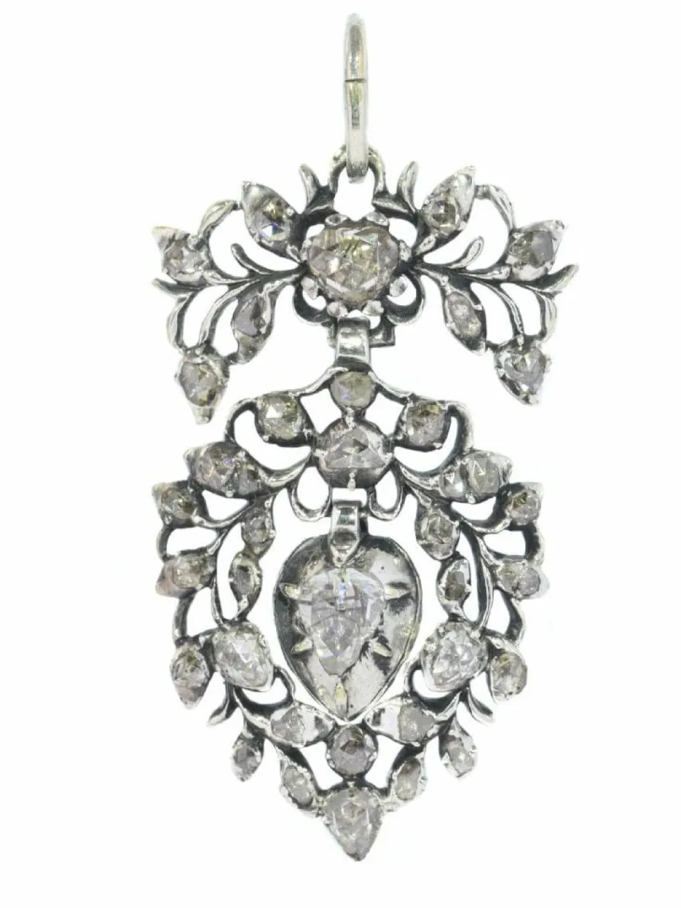 Pendentif coeur diamant