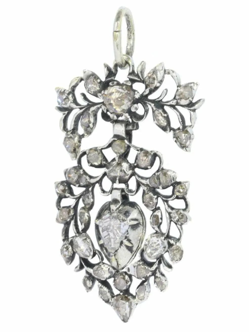 Pendentif coeur diamant