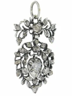 Pendentif coeur diamant