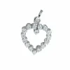 Pendentif Coeur Diamants