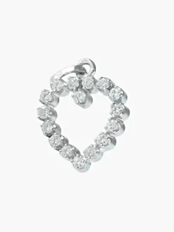 Pendentif Coeur Diamants