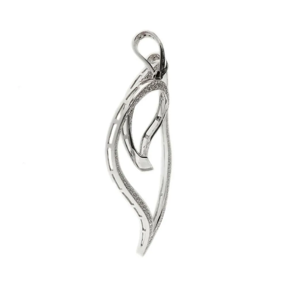 Pendentif coeur diamants
