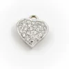Pendentif Coeur Or blanc Diamant