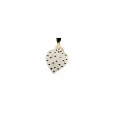 Pendentif Coeur or Blanc 18k & Diamants