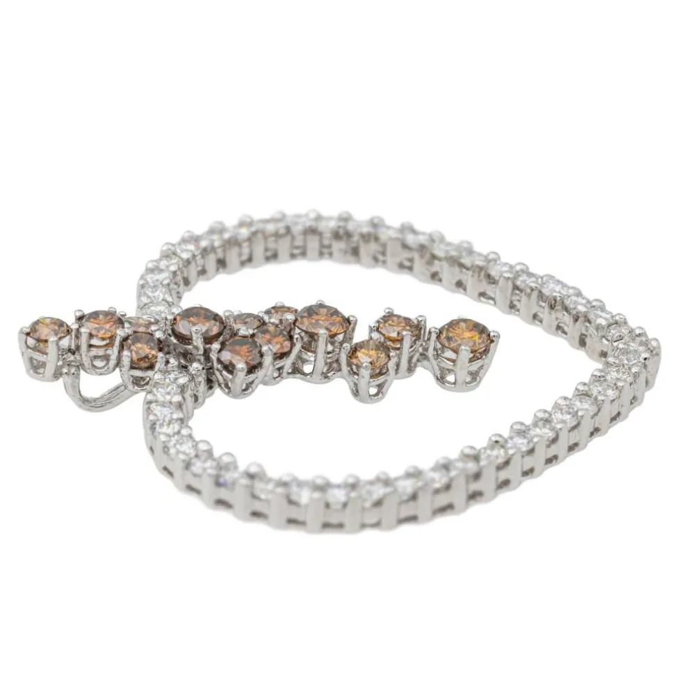 Pendentif Coeur Or blanc Diamant