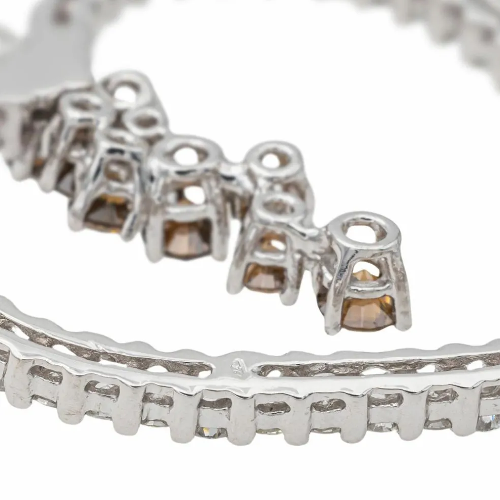 Pendentif Coeur Or blanc Diamant
