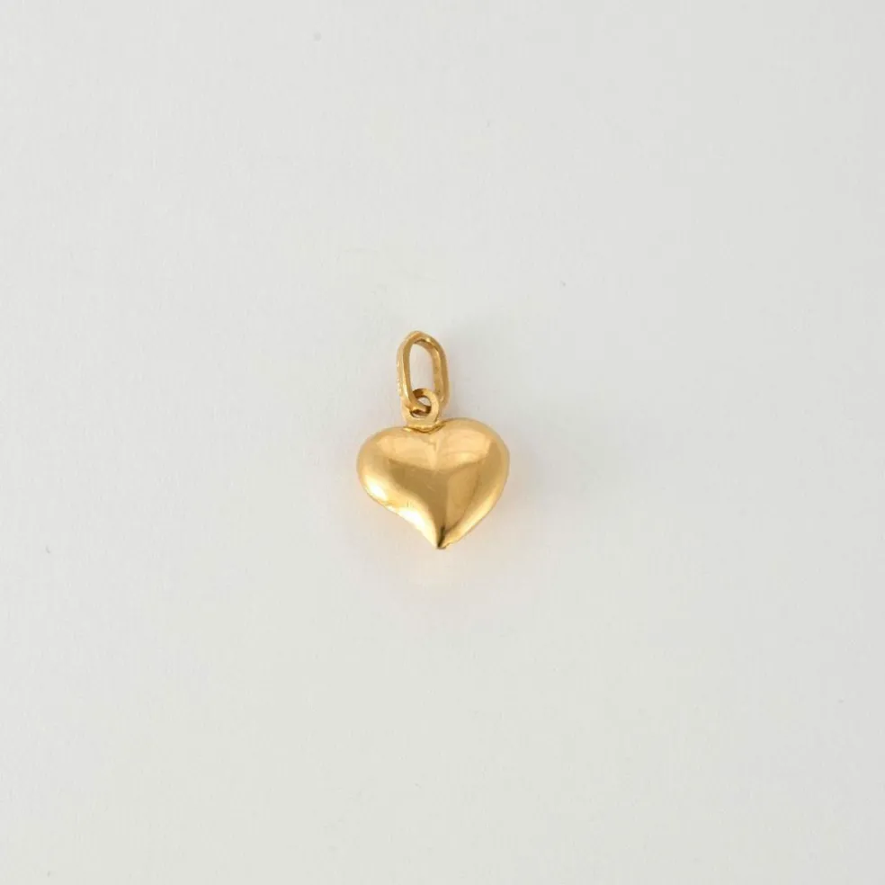 Pendentif coeur or jaune