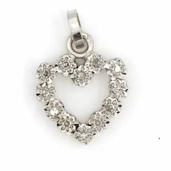 Pendentif Coeur Or jaune Diamant