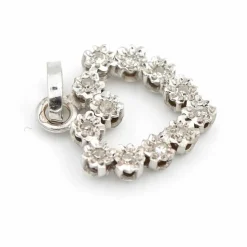 Pendentif Coeur Or jaune Diamant