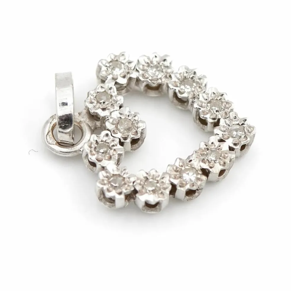 Pendentif Coeur Or jaune Diamant