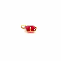 Pendentif Coeur Or Jaune 18k & Saphir