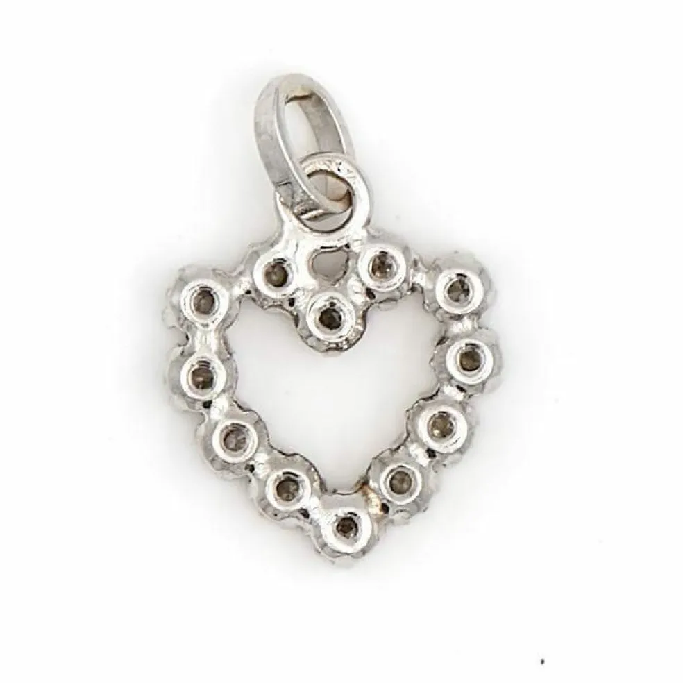 Pendentif Coeur Or jaune Diamant