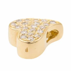 Pendentif Coeur Or jaune Diamant