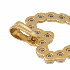 Pendentif Coeur Or jaune Diamant