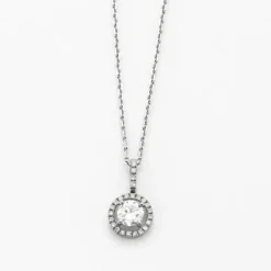 Pendentif collier diamants