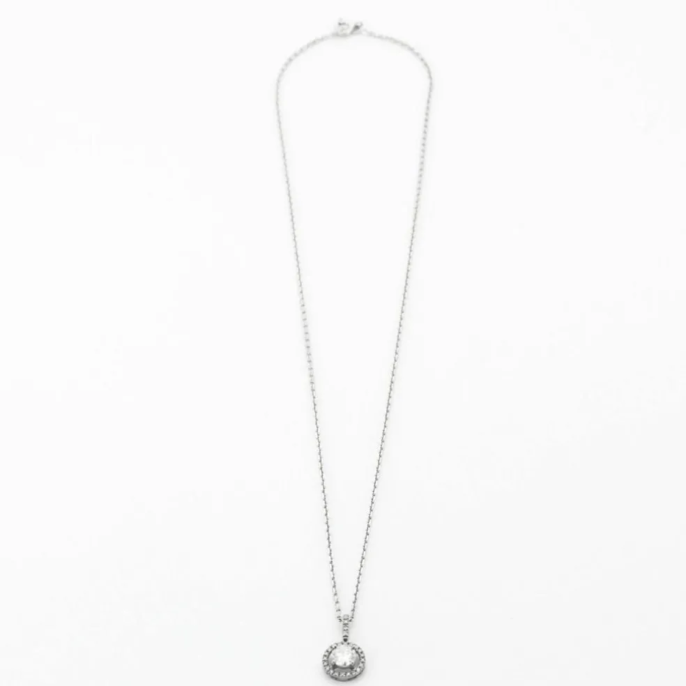 Pendentif collier diamants