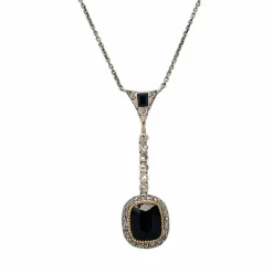 Pendentif collier Saphir Diamant