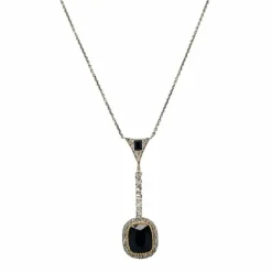Pendentif collier Saphir Diamant