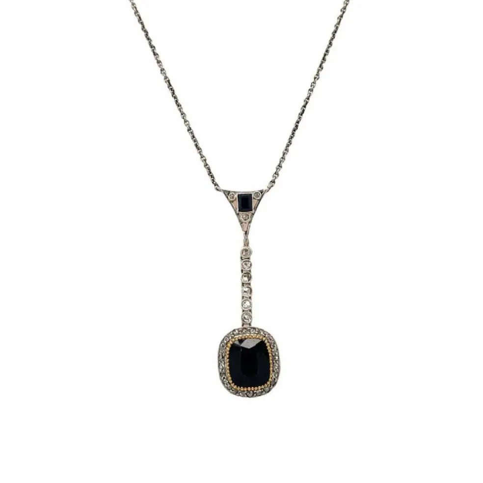 Pendentif collier Saphir Diamant